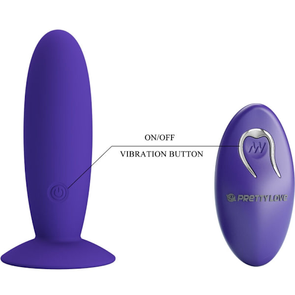 Pretty Love - Youth Plug Anal Vibrator Fjärrkontroll Violet