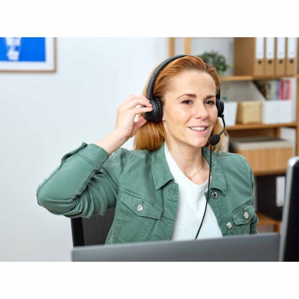 Ayda PC headset 3,5 mm sort