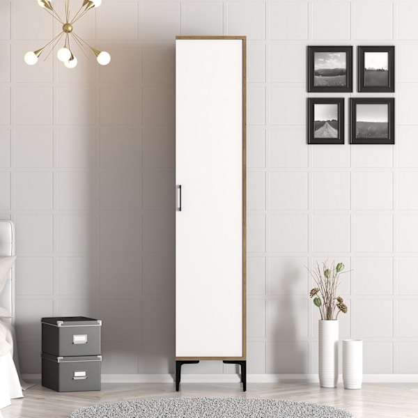 Garderobe Kumsal S - Valnød, Hvid