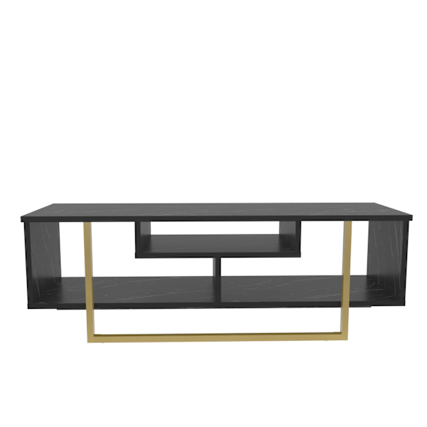 TV Stand Asal 120 - Sort, Guld