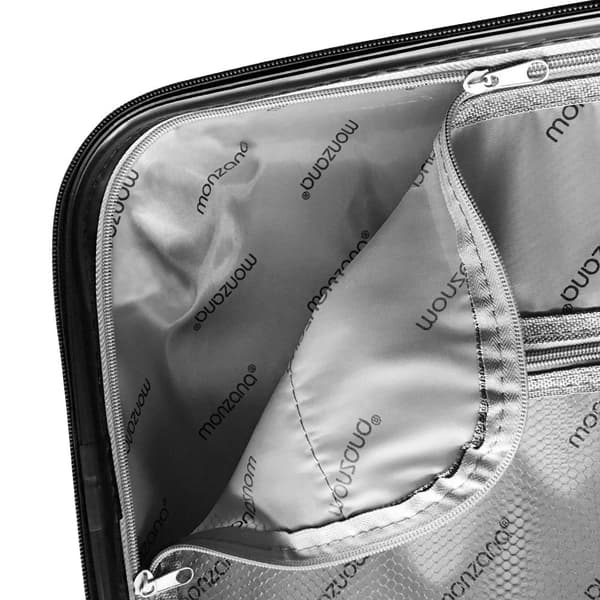 Hård kuffert, 66L, sommerfugledesign, ABS