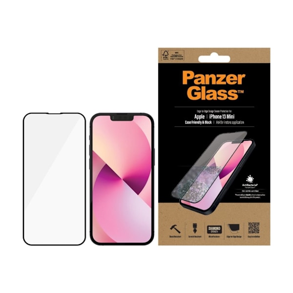 PanzerGlass™ | Case-Friendly - Skærmbeskytter för mobiltelefon - Edge-to-Edge passform