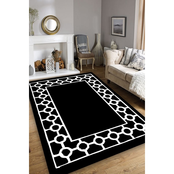 Hall Tæppe (80 x 150) Bague Sort