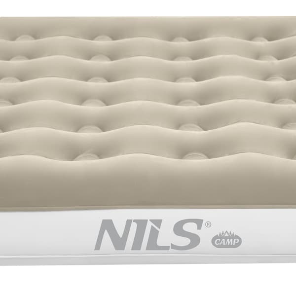 Campingmadras, 203x152x22 cm, Beige