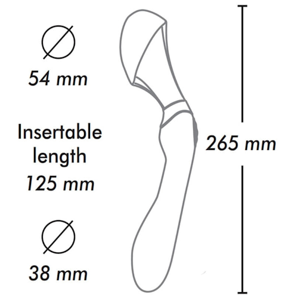 Shunga - Zoa Intimate Massager musta