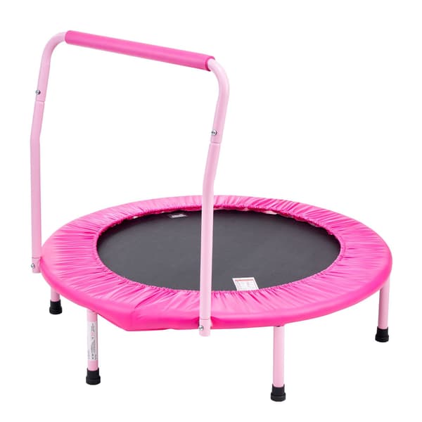 Barnstudsmatta 92 cm, hopfällbar rebounder med handtag