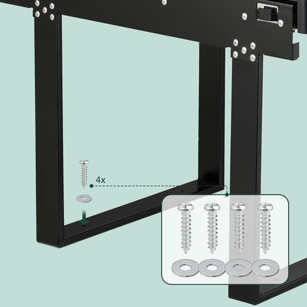 Udtrækkelig køkkenaffaldsspand, sort, pladsbesparende design