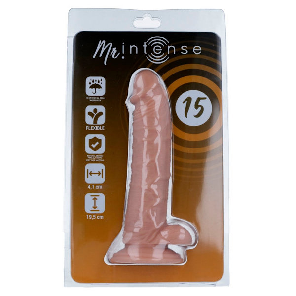 Mr Intense - 15 Realistisk Pik 19,5 Cm -O- 4,1 Cm