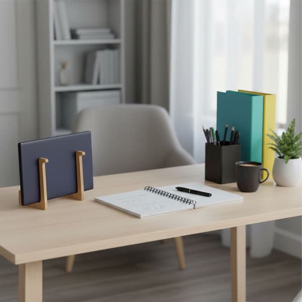 Laptopställ i bambu, 10–15 tum, justerbart