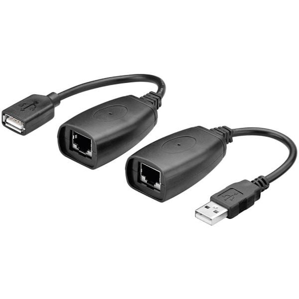 Goobay USB Extender Adapter Ethernet 40 m - Sort