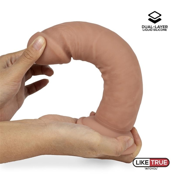 Kaksikerroksinen Dildo 8.5 Flesh