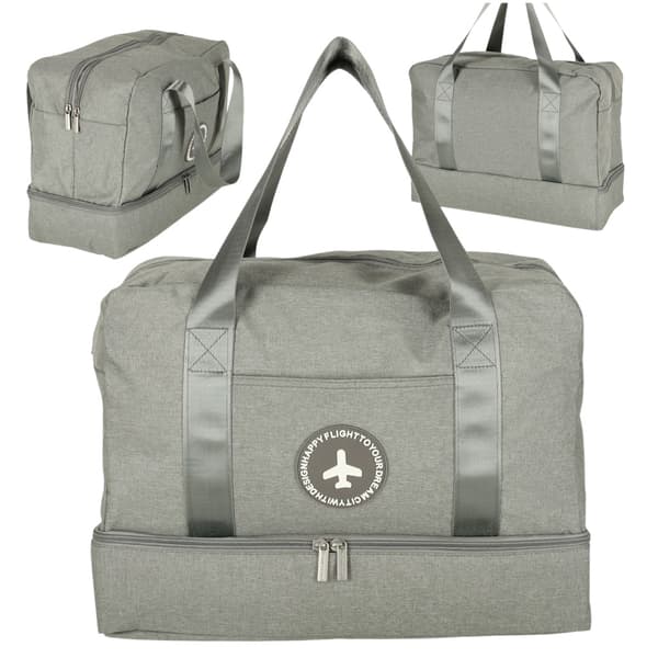 Åkpåse handbagage 39 x 18 x 30 cm grå