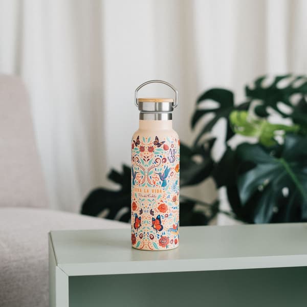 Rustfri stålflaske 500ml - Frida Kahlo Long Lev Life Design