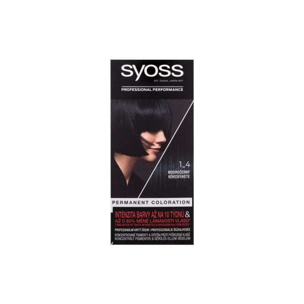 Syoss - Permanent Coloration 1-4 Blue Black - For Women, 50 ml