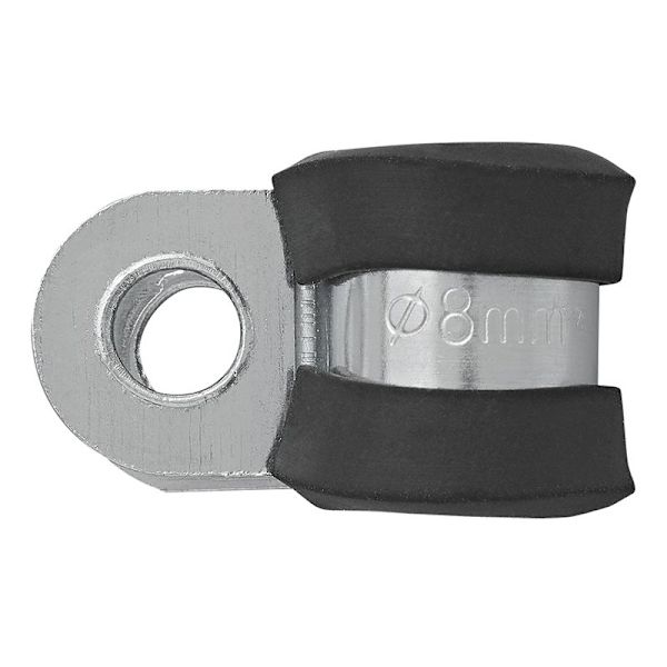 Kaapelikiinnike 8 mm kumisuojalla