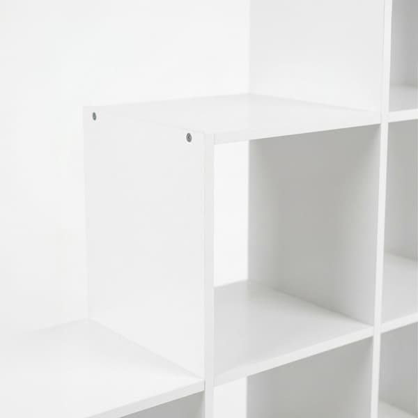 Vit hyllplan, 6 fack, 97,5x97,5x29 cm