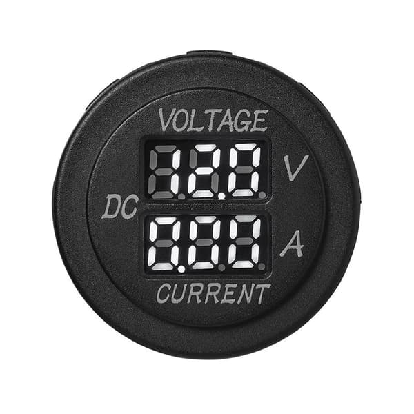 Indbygget digitalt volt-amperemeter 6-30V / 0-10A
