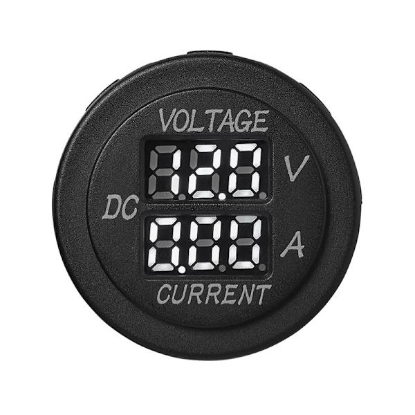 Infälld digital volt-amperemeter 6-30V / 0-10A