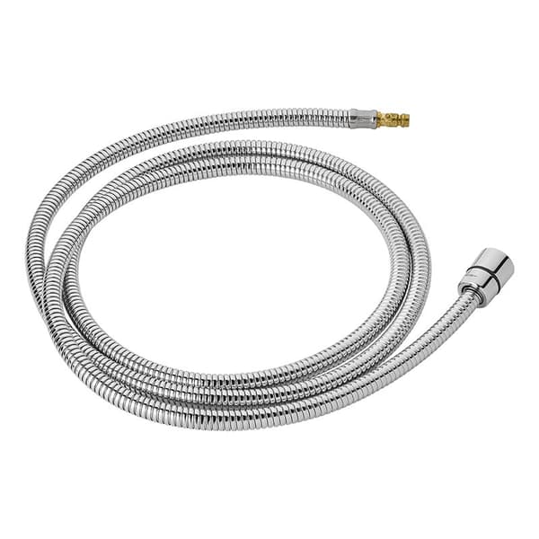 Bruseslange, metal, 1,5 m, drejelig 3/8 til 1/2 adapter