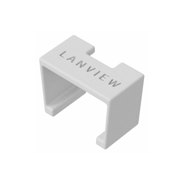 Lanview SmartClicks - Kabelfarvekodningsclips - hvid (pakke med 20)