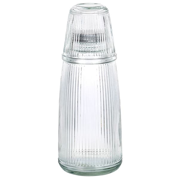 Sæt til servering: Glas og lukbar karaffel, tykt glas