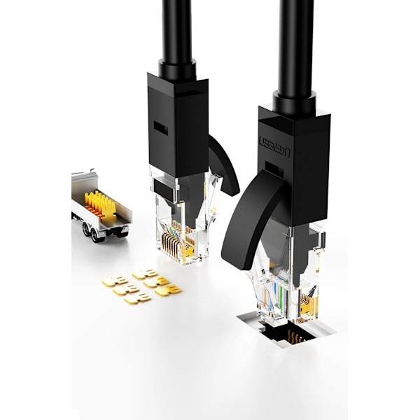 Patchcord-kaapeli Ethernet-verkkokaapeli RJ45 Cat 6 UTP 1000Mbps 1m