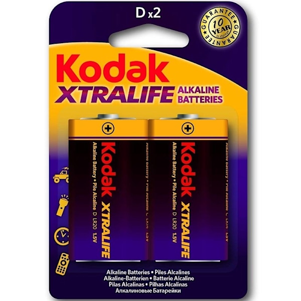 Kodak - Xtralife Alkaline Batterier Lr20 D Lr20 1,5V