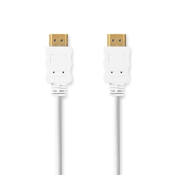 High Speed ​​HDMI ™ Kaapeli Ethernet | HDMI™ liitin | HDMI™ liitin | 4K@30Hz | ARC | 10.2 Gbps | 2.00 m | Pyöreä | PVC | Valkoinen | Laatikko