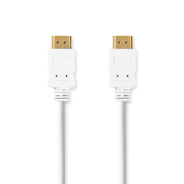 High Speed ​​HDMI ™ kabel med Ethernet | HDMI™ Stik | HDMI™ Stik | 4K@30Hz | ARC | 10.2 Gbps | 2.00 m | Runde | PVC | Hvid | Box
