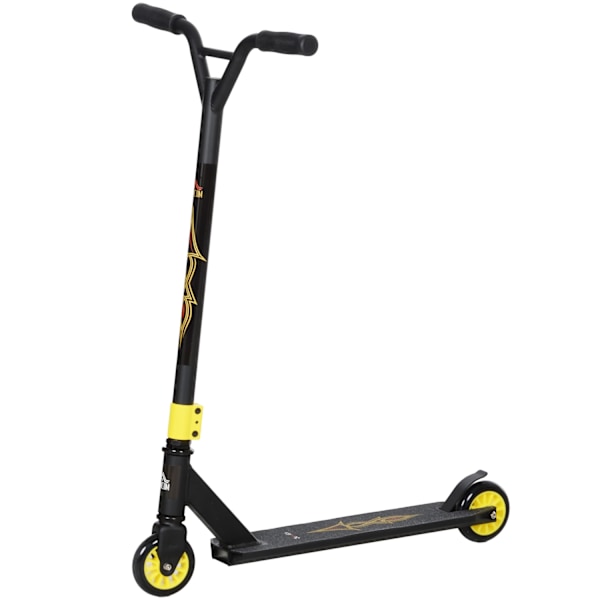 Stunt scooter, sjov scooter, stunt scooter med ABEC 9 kuglelejer, kick scooter med 100 mm imiteret læder hjul, kick scooter, city scooter, trick scoot