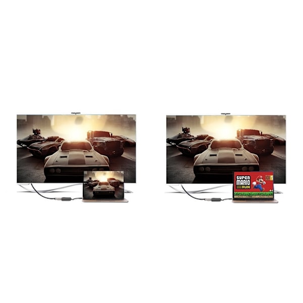 Adapterkabel från HDMI hane till VGA hona FHD svart