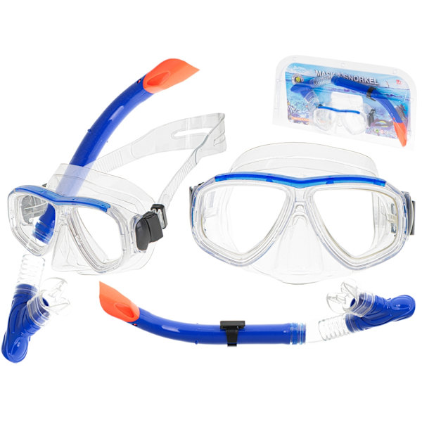 Dykkermaske svømning snorkling + snorkel Sæt