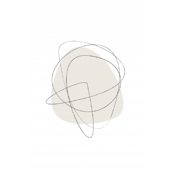 Beige Circles - 50x70 cm