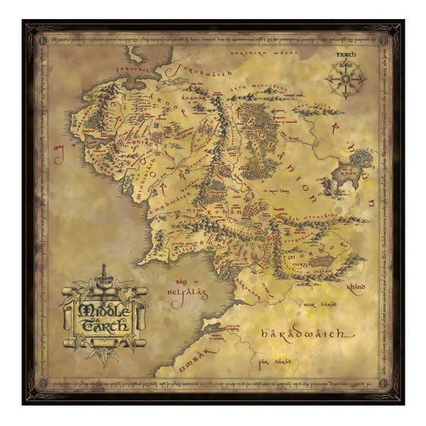 Ringenes Herre puslespil Middle Earth (1000 brikker)