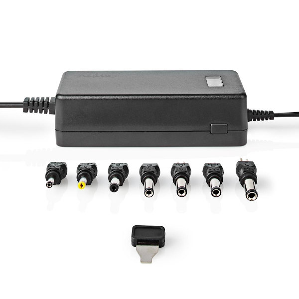 AC Yleisvirtalähde | 36 W | 5 - 24 V DC | 1.80 m | 2.4 A - 3.0 A A | 7 plug(s) | Musta