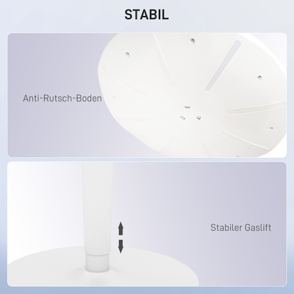 Pendelskammel, ergonomisk kontorstol, højdejusterbar arbejdsskammel, drejestol til kontor, mesh, grå