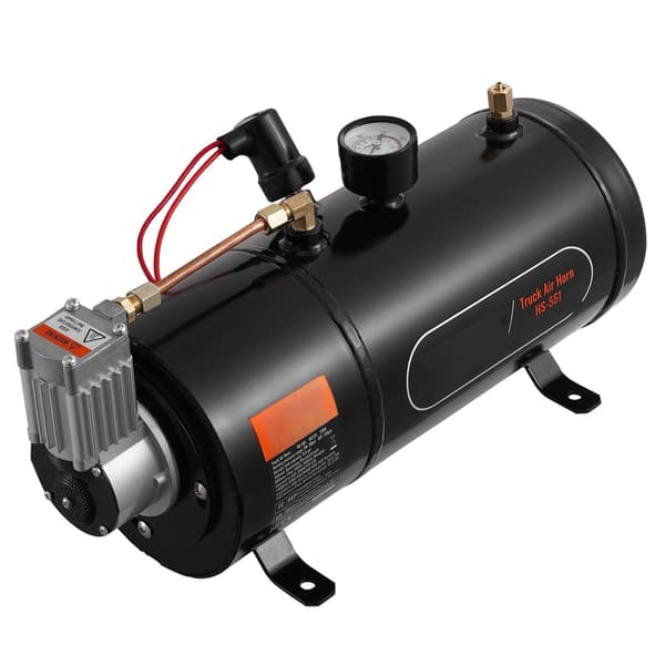 12V luftkompressor med 0,8 gallon tank, 120 PSI