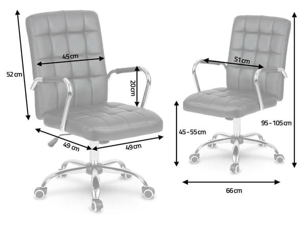 Ergonomisk kontorstol - Benton sort