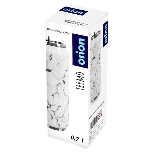 Termosmugg, marmordesign, 700ml, rostfritt stål