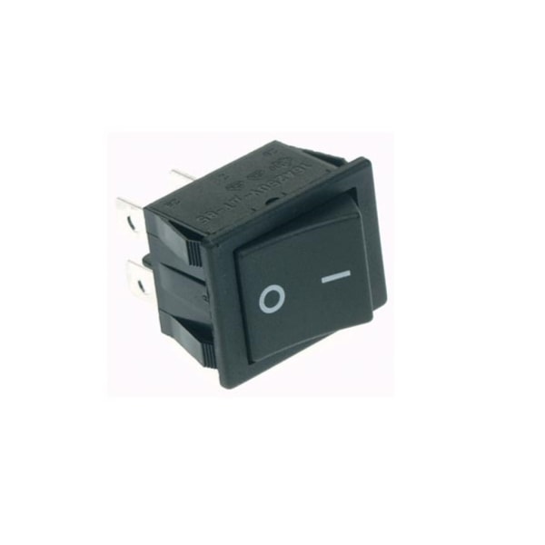 Power Rocker Switch 10A-250V Dpst On-Off - Svart I/O-lock