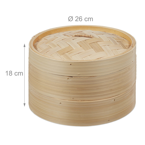 Ångkokare i bambu 26 cm