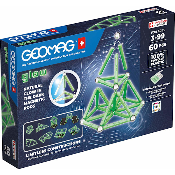 Geomag Glow Byggesæt 60 Stk