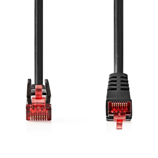 CAT6 Verkkokaapeli | RJ45 uros | RJ45 uros | SF/UTP | 1.00 m | Pyöreä | LSZH | Musta | Kirjekuori