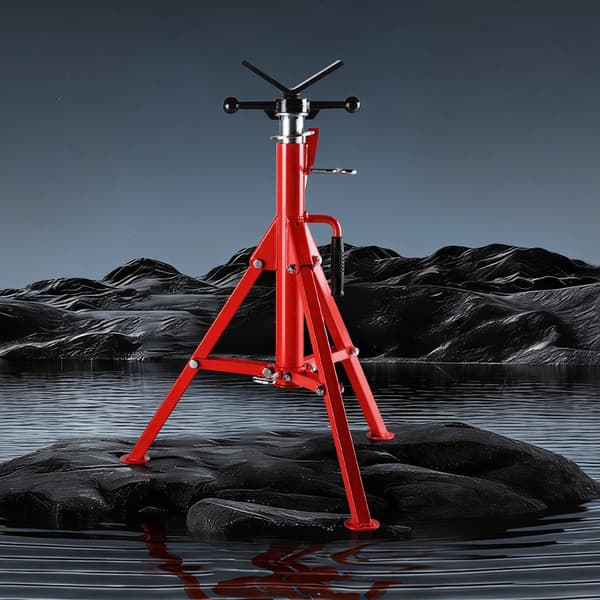 V-huvudrörsställ, 2500 lb, 28–52 tum justerbart stål