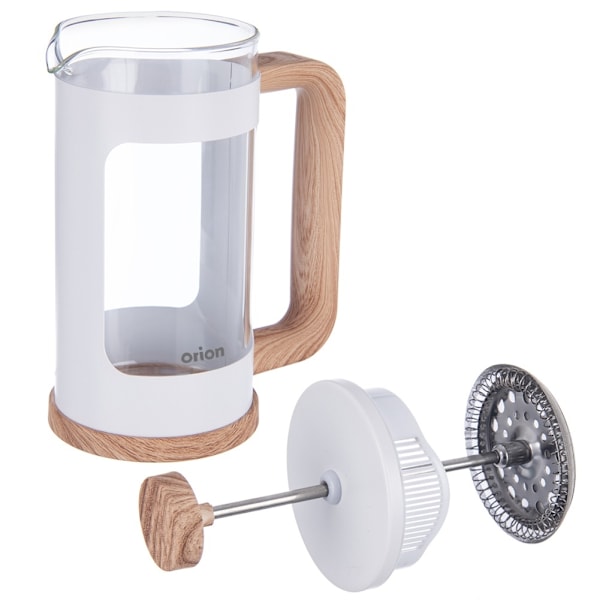 Kaffe og te stempelmaskine glas WHITELINE 400 ml