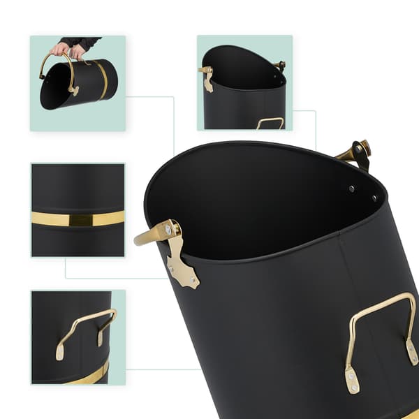 Coal Scuttle 12L – Jernspand til pejs og grill