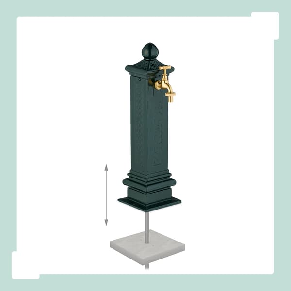 Antik metalsøjlefontæne, 47 cm