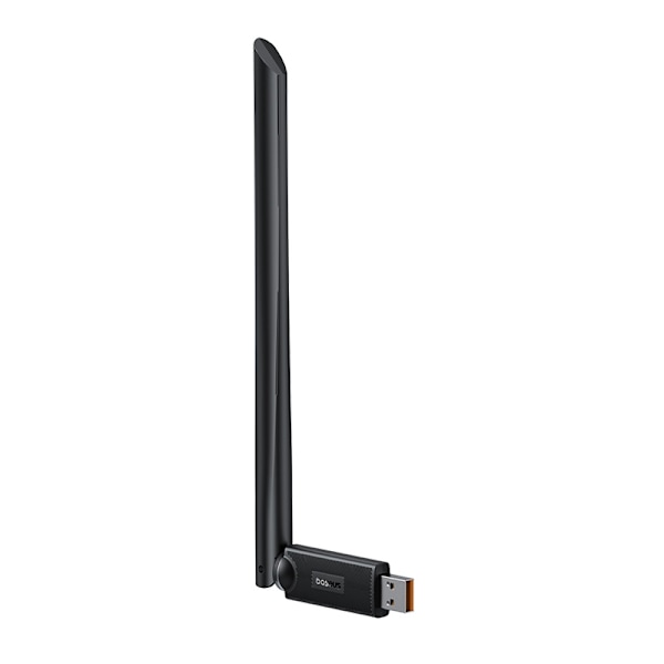 Ekstern USB WiFi 2.4GHz 150Mb/s netværkskort med 6dBi antenne, sort