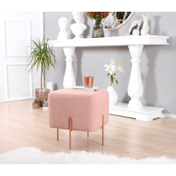 Pouff Copper 56 - vaaleanpunainen