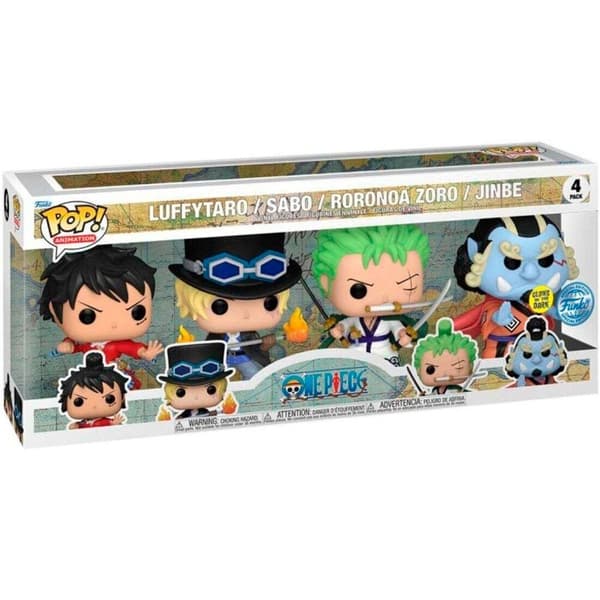 One Piece Eksklusiv POP-pakke med 4 samleobjekter